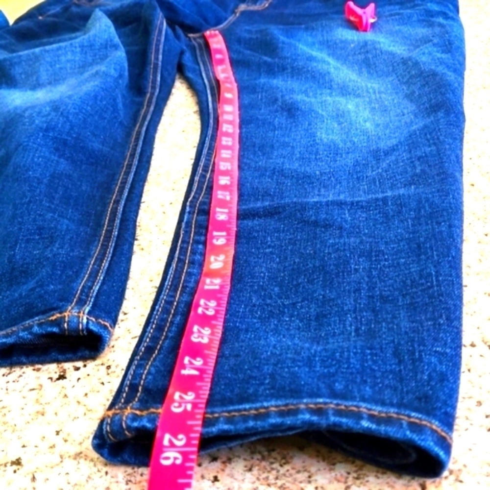 Old Navy Boyfriend Straight/Droit Blue Jeans Stretch Cotton Blend Women Size 18R - Picture 10 of 12